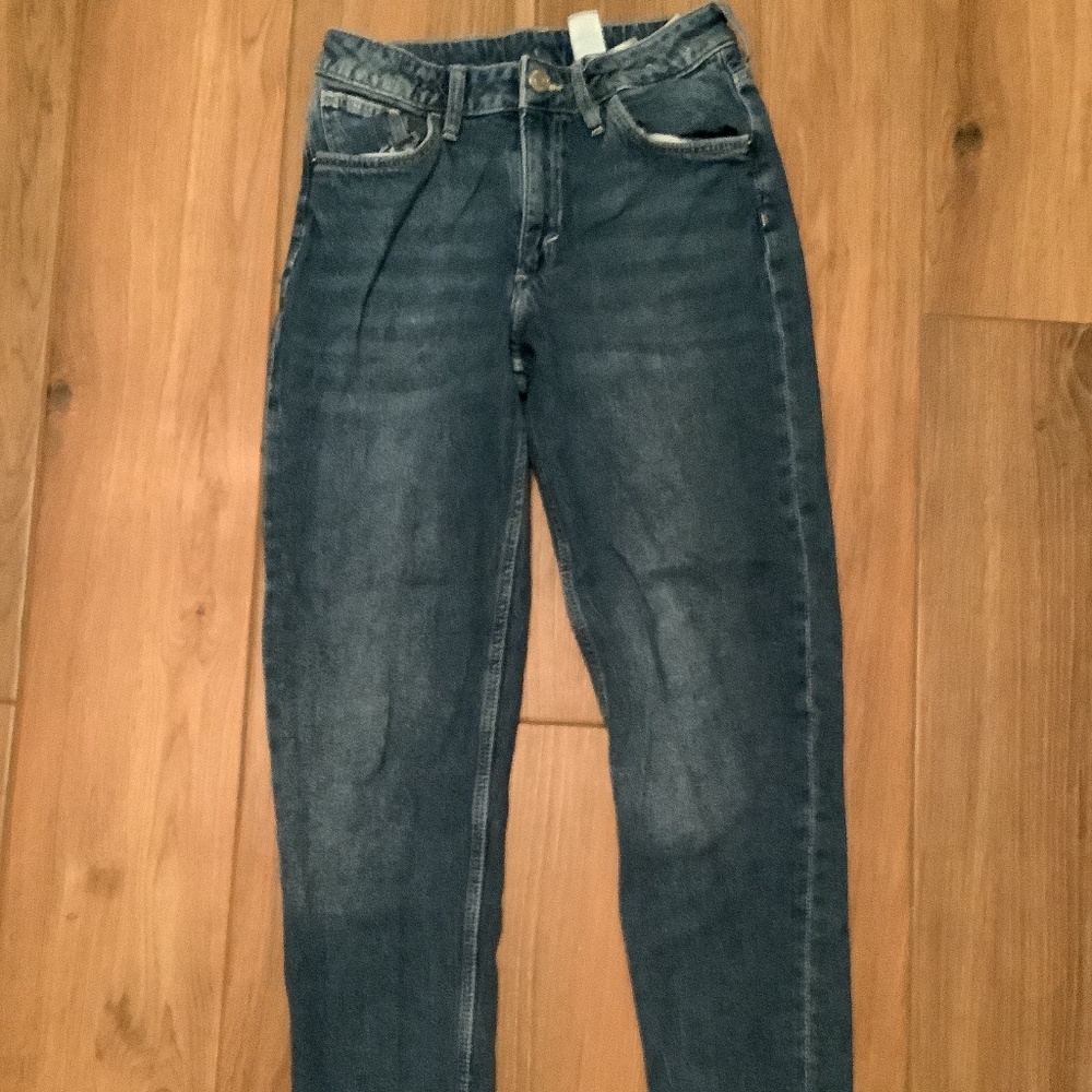 H&M girls straight leg “mom jeans”